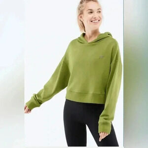 Fabletics  Green Pullover Cropped Cindy Hoodie Size XL